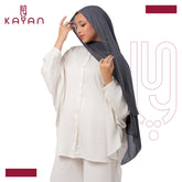 Chiffon Plain Scarf - Iron Grey